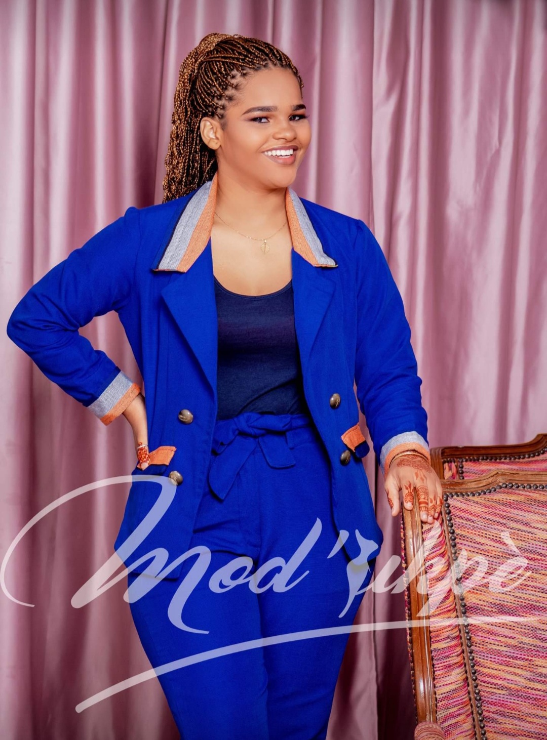 Blue suit