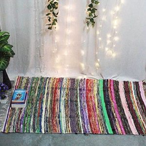 Indian chindi (Boho Style)Decorative Rug