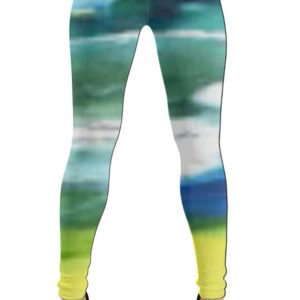 Art printed trousers
