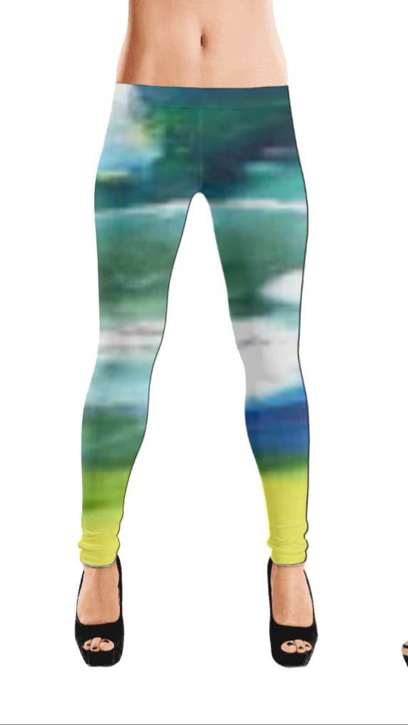Art printed trousers